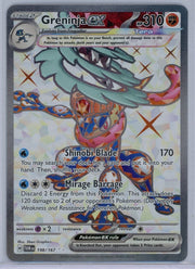Greninja EX Pokémon Twilight Masquerade Ultra Rare Full Art #198/167