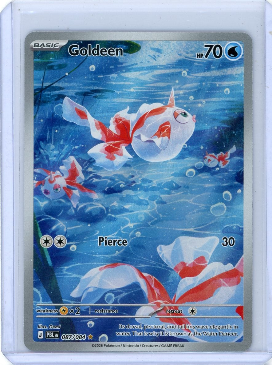 Goldeen Pokémon Pitch Black Illustration Rare #087/084