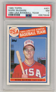 Mark McGwire 1985 Topps Team USA PSA 7