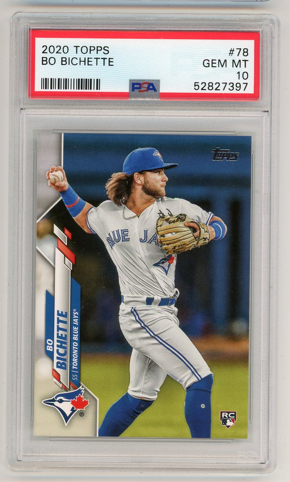 Bo Bichette 2020 Topps Rookie Card #78 PSA 10