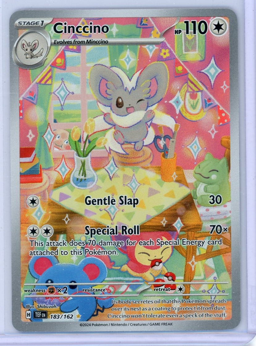 Cinccino Pokémon Temporal Forces Illustration Rare #183/162