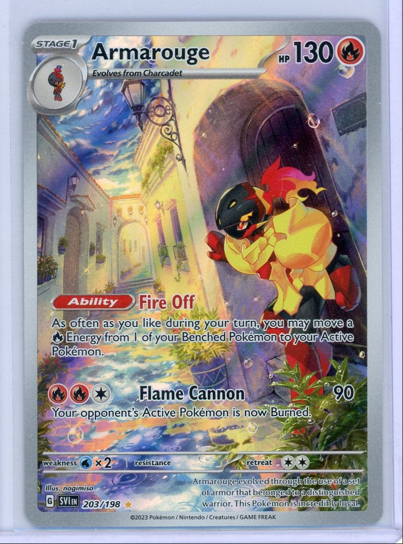 Armarouge Pokémon Scarlet & Violet Illustration Rare #203/198