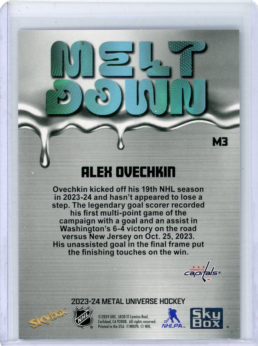 Alex Ovechkin 2023-24 Metal Universe Melt Down