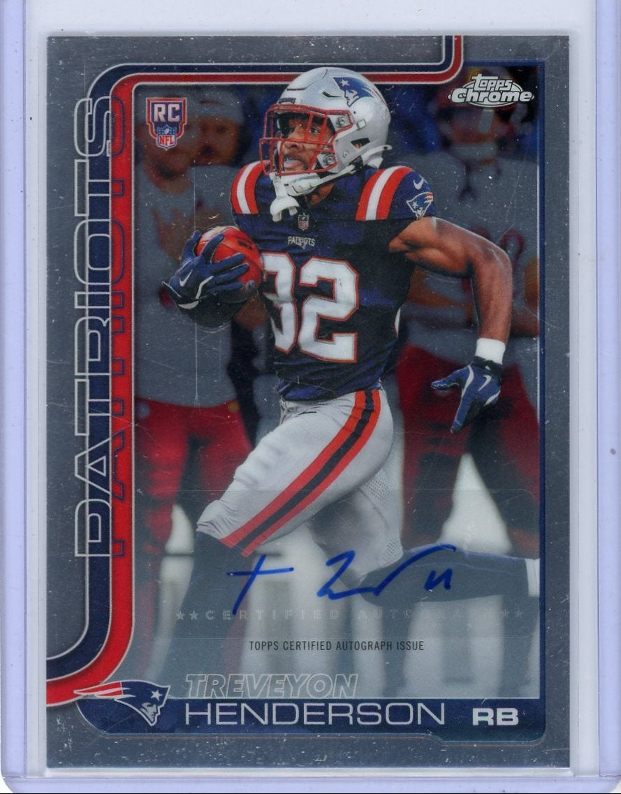 Treyveyon Henderson 2025 Topps Chrome Rookie Autograph