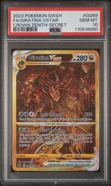 Giratina VSTAR 2023 Pokemon Crown Zenith Secret rare 
