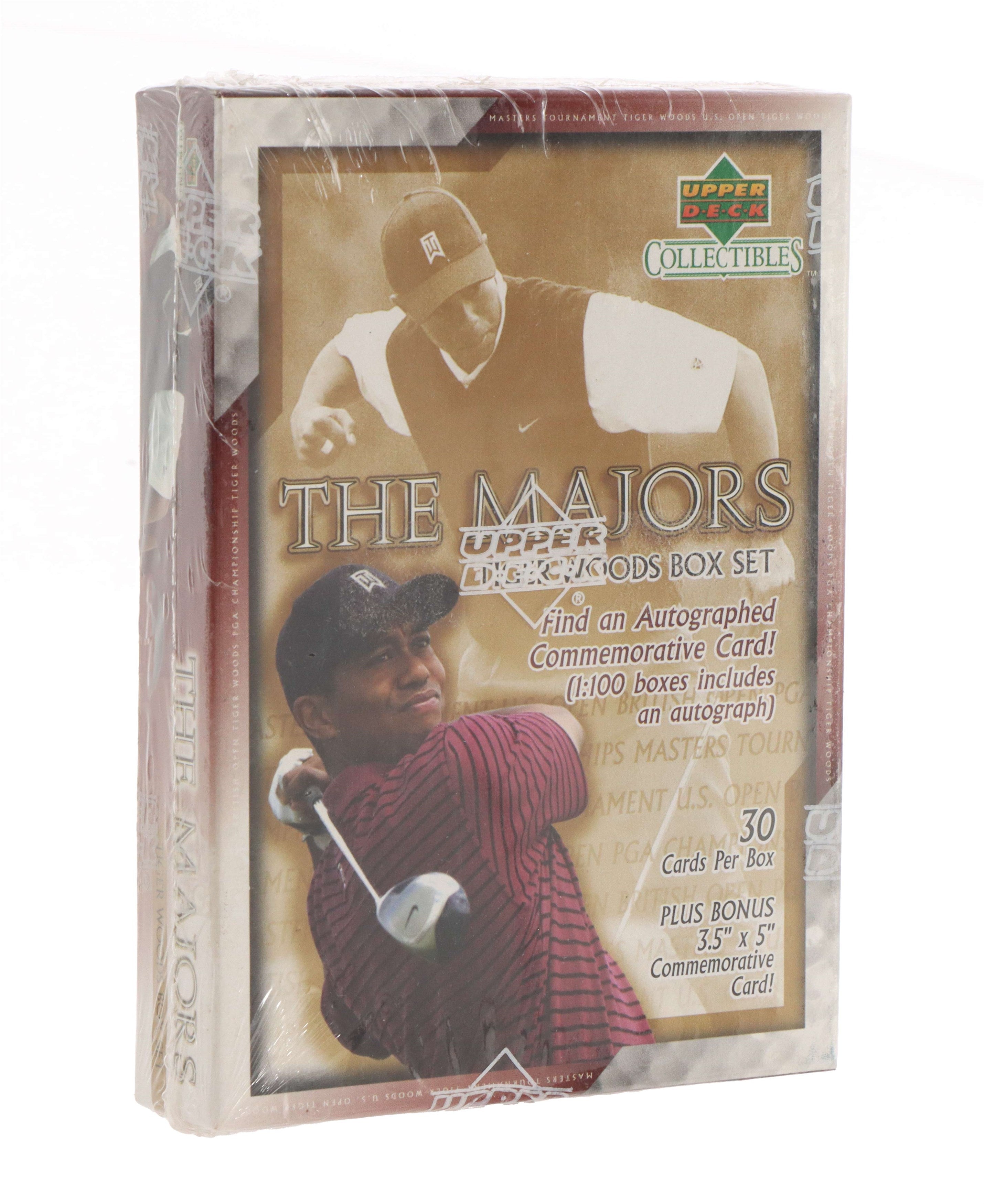2002 Upper Deck The Majors Tiger Woods Box Set Sealed