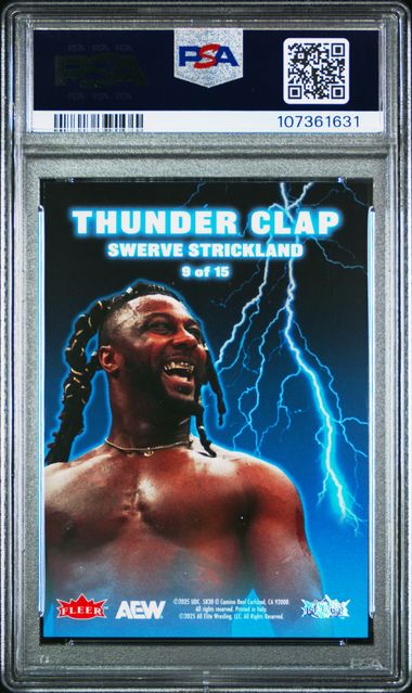 Swerve Strickland 2025 Upper Deck CDD Promo Thunder Clap #9 PSA 9