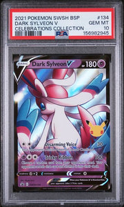 Dark Sylveon V Pokémon Celebrations Collection (25th) BSP SWSH134 PSA 10
