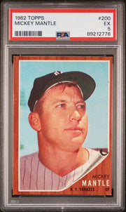 Mickey Mantle 1962 Topps #200 PSA 5