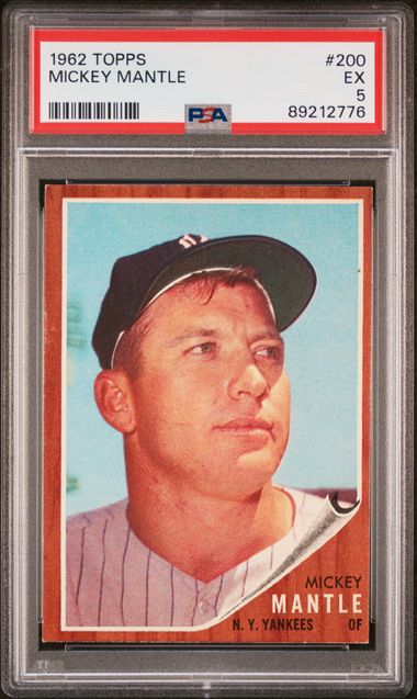 Mickey Mantle 1962 Topps 