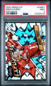 Brock Purdy 2024 Panini Absolute Explosive PSA 9