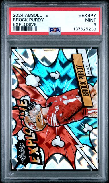 Brock Purdy 2024 Panini Absolute Explosive PSA 9