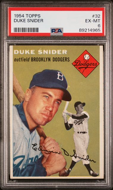 Duke Snider 1954 Topps #32 PSA 6
