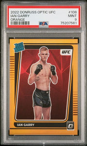 Ian Garry 2022 Panini Donruss Optic orange prizm rookie card #'d 13/49 PSA 9