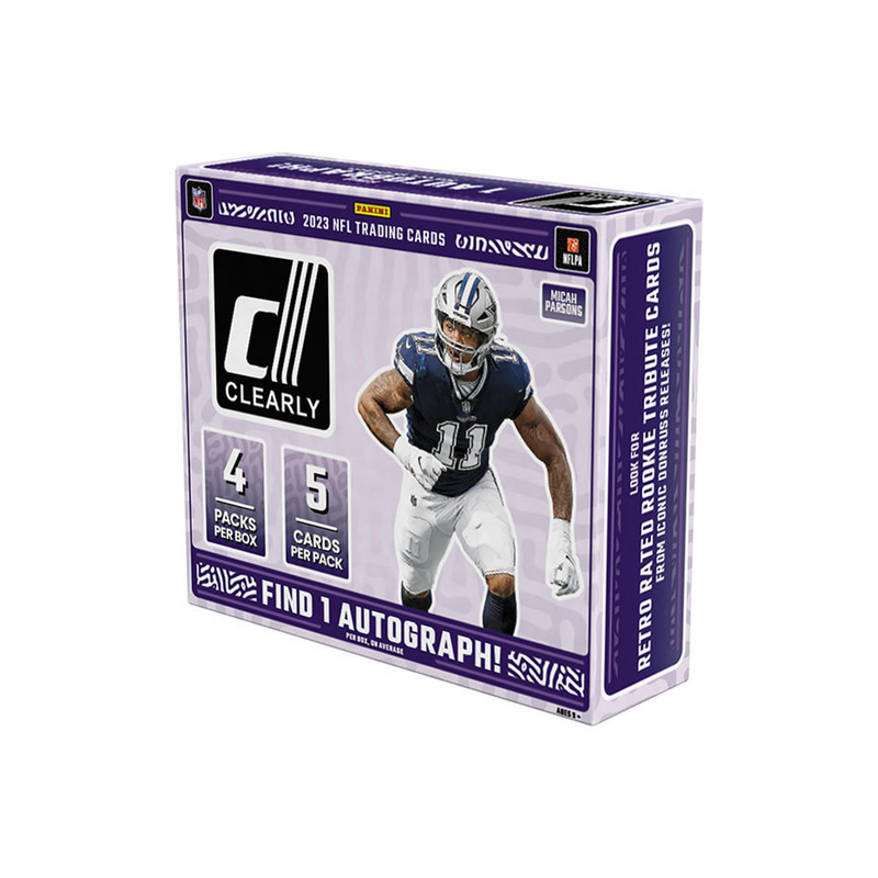 2023 Panini Clearly Donruss Football Hobby 16 Box Case