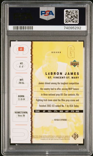 LeBron James 2003 UD Top Prospects 