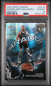 Giannis Antetokounmpo 2025-26 Topps Chrome Paradox #PX-10 PSA 10