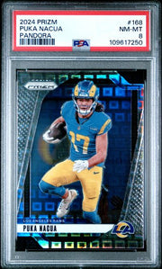 Puka Nacua 2024 Panini Prizm Pandora Prizm #'d 137/400 PSA 8