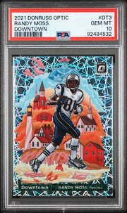 Randy Moss 2021 Panini Donruss Optic Downtown PSA 10