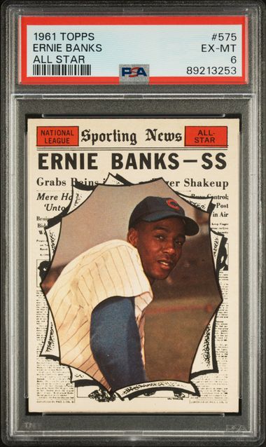 Ernie Banks 1961 Topps All Star 