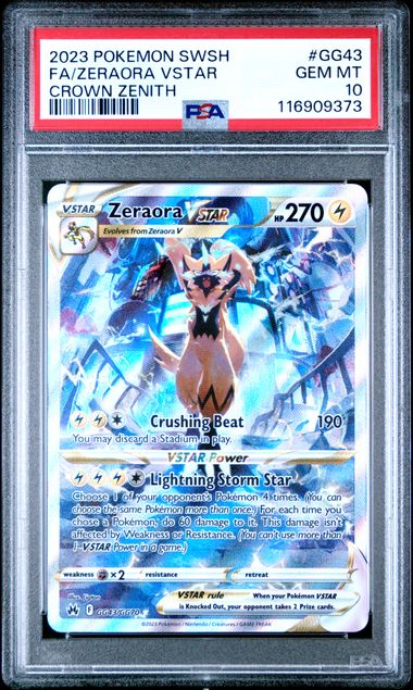 Zeraora 2023 Pokemon Crown Zenith Full-Art Galarian Gallery 