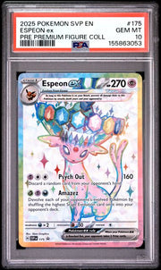 Espeon ex 2025 Pokémon Prismatic Evolutions Figure Collection Promo #175 PSA 10