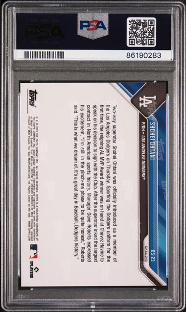 Shohei Ohtani 2023 Topps Now #OS23 "Signing" PSA 10