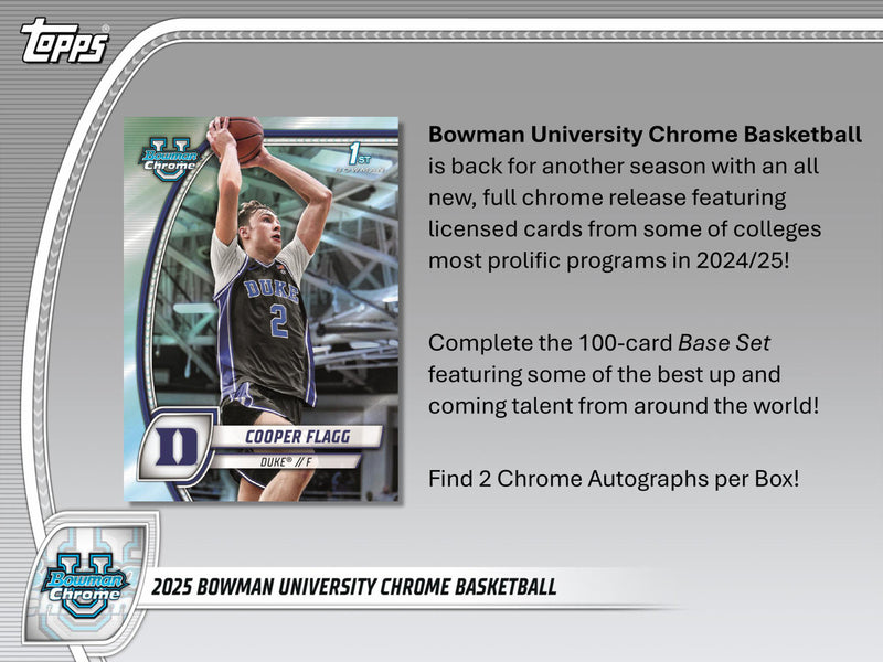 2024-25 Bowman Chrome University Basketball Breaker&