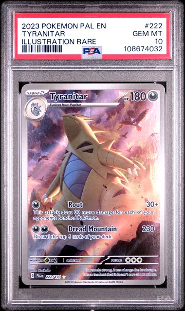 Tyranitar Pokemon Paldea Evolved Illustration Rare 