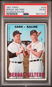 Bengal Belters Cash Kaline 1967 Topps #216 PSA 4