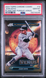 Juan Soto 2024 Topps Cosmic Chrome Planetary Pursuit Venus PSA 10