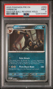 Umbreon [Master Ball] #59 Pokemon Prismatic Evolutions PSA 9