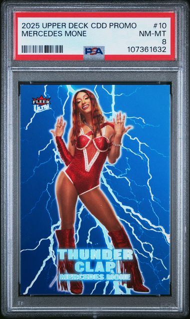 Mercedes Mone 2025 Upper Deck CDD Promo Thunder Clap #10 PSA 8