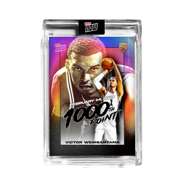 Victor Wembanyama 2023-24 Topps Now 1000th Point #VW-1 RC