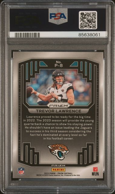 Trevor Lawrence 2023 Panini Prizm Profiles PSA 10