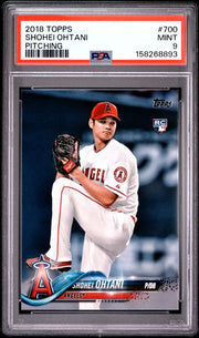 Shohei Ohtani 2018 Topps Pitching Rookie #700 PSA 9