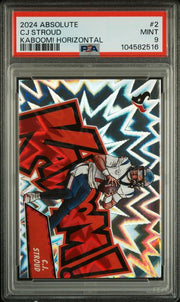 CJ Stroud 2024 Panini Absolute Kaboom Horizontal PSA 9