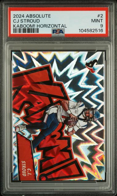 CJ Stroud 2024 Panini Absolute Kaboom Horizontal PSA 9