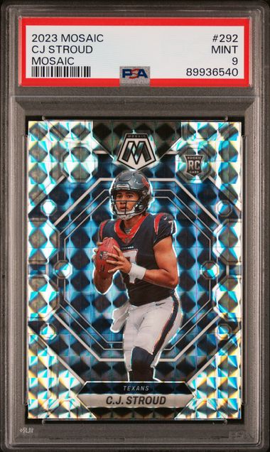 CJ Stroud 2023 Mosaic "Mosaic Prizm" PSA 9 RC