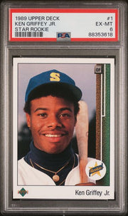 Ken Griffey Jr. 1989 Upper Deck Star Rookie PSA 6