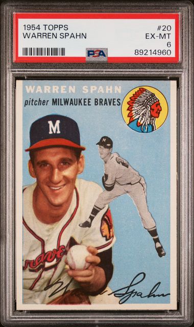 Warren Spahn 1954 Topps 