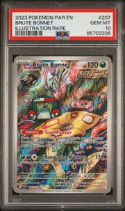 Brute Bonnet Pokémon Paradox Rift Illustration Rare #207/182 PSA 10