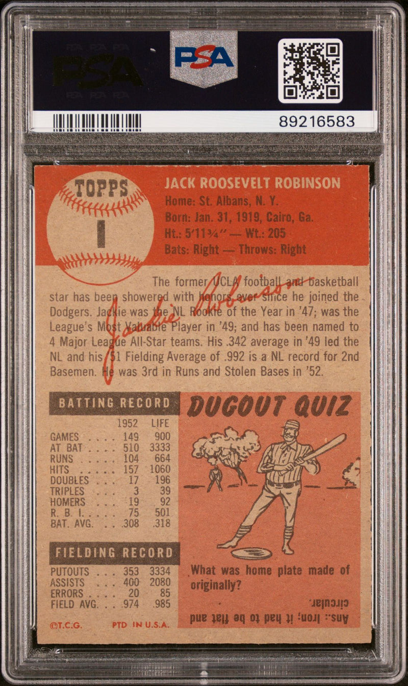 Jackie Robinson 1953 Topps 