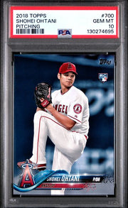 Shohei Ohtani 2018 Topps Series 2 Pitching RC PSA 10