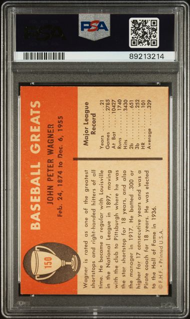 Honus Wagner 1961 Fleer 