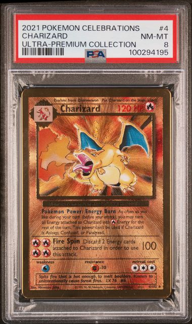 Charizard 2021 Pokemon UPC Celebrations 4/102 PSA 8