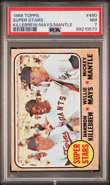 Super Stars Killebrew Mays Mantle 1968 Topps 
