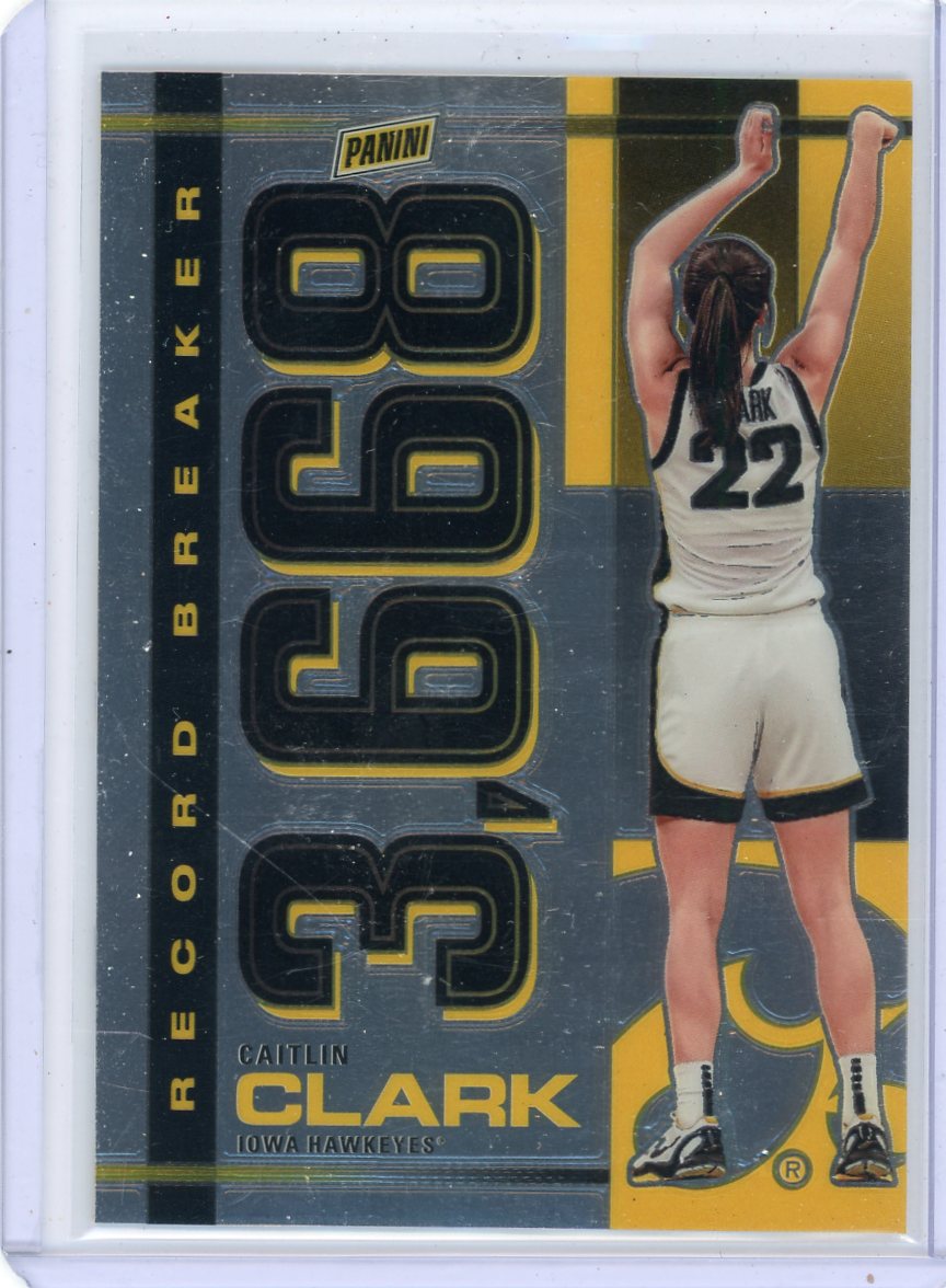Caitlin Clark 2024 Panini Caitlin Clark Collection Record Breaker chrome #RBCC