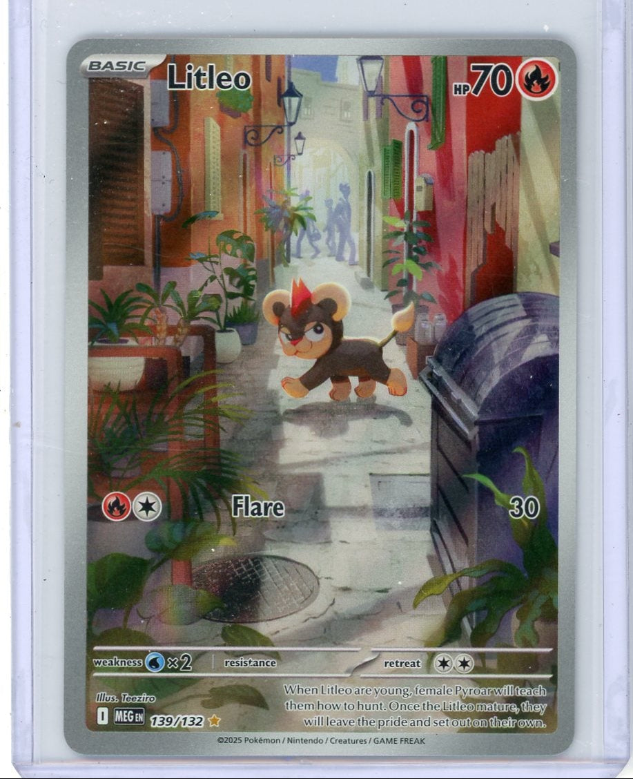 Litleo 2025 Pokemon Mega Evolution Illustration rare #139/132