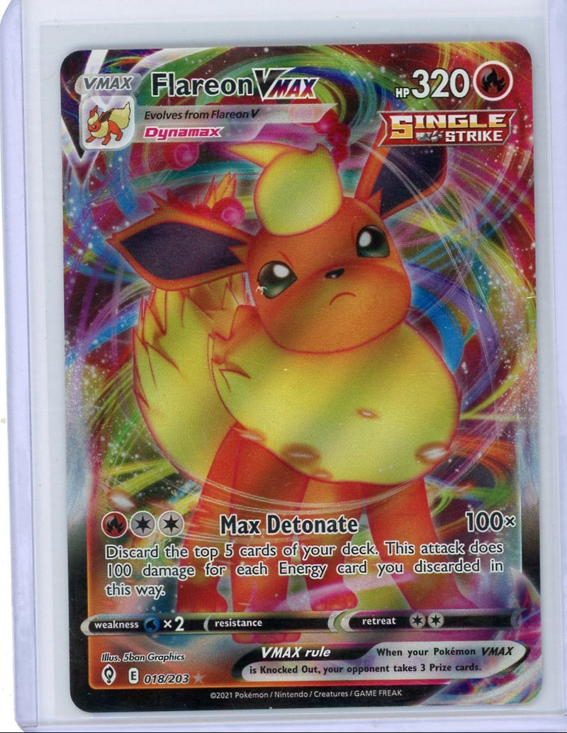 Flareon Vmax Pokémon Evolving Skies Ultra-Rare 